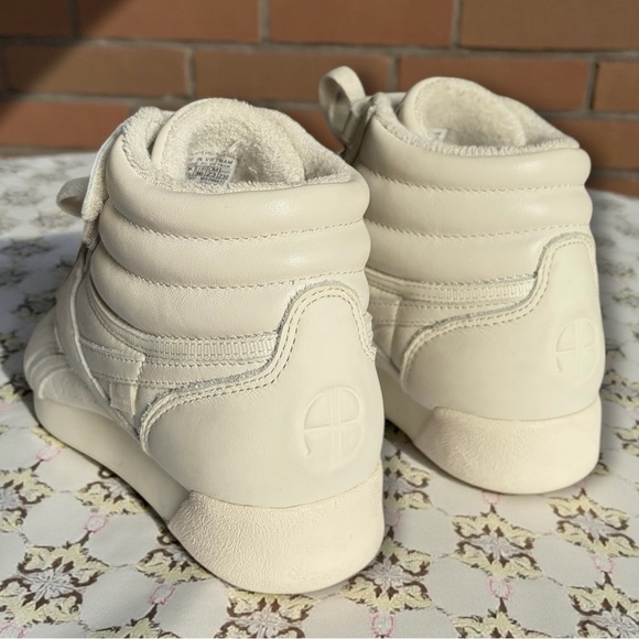 Reebok x Anine Bing Freestyle High Top Classic White Leather Sneakers - Picture 5 of 7